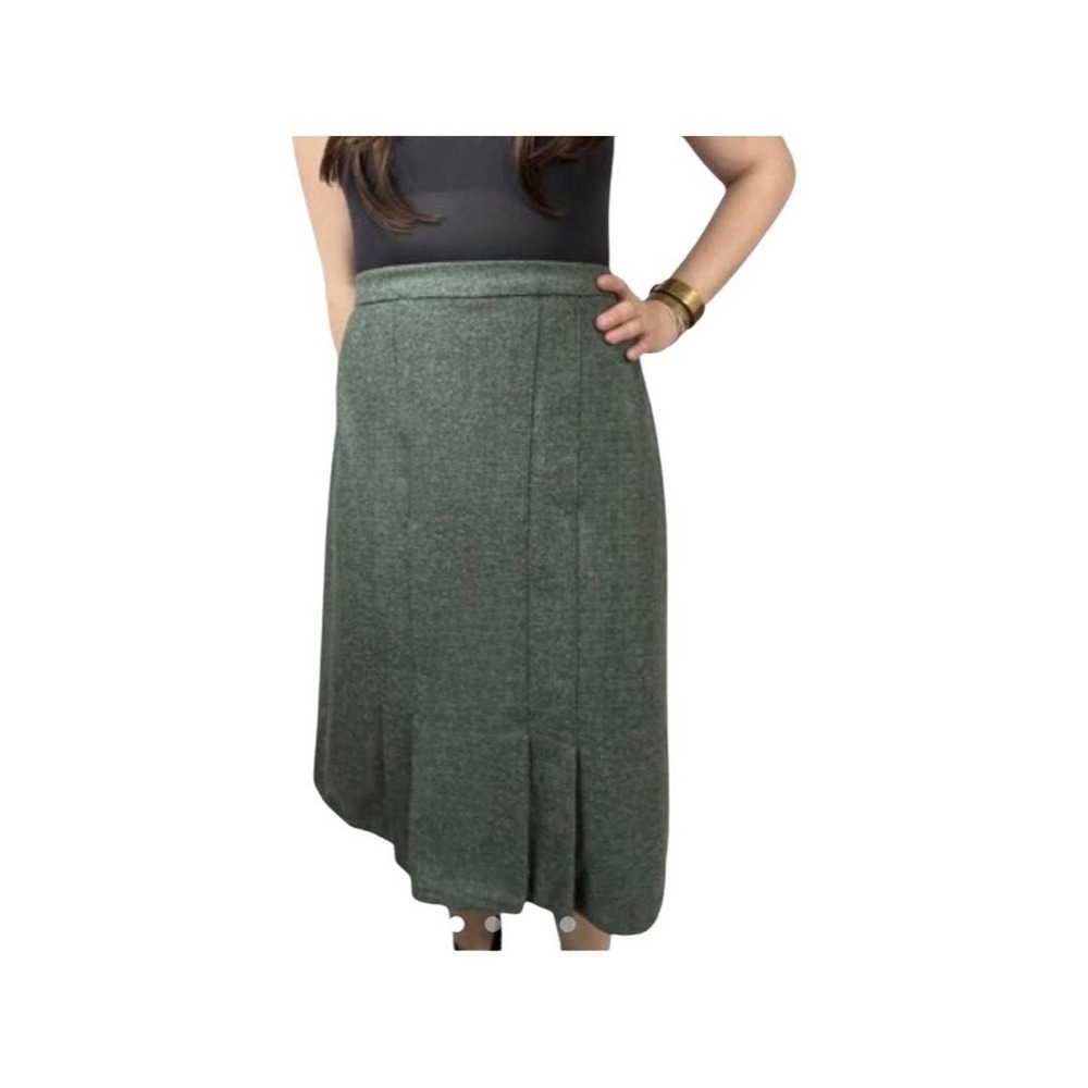 Vintage ‘70s Wool Pleated Pencil Skirt